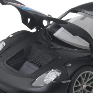 Porsche 918 Spyder Weissach Package Black/ Martini Livery #15 1/18 Model Car  by Autoart 2