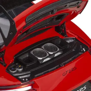 Porsche 911 (991.2) GT2 RS Weissach Package Guards Red with Carbon Stripes 1/18 Model Car by Autoart 2