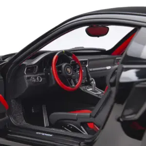 Porsche 911 (991.2) GT2 RS Weissach Package Black with Carbon Stripes 1/18 Model Car by Autoart 2