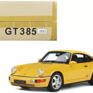 Porsche 964 RS America Yellow 1/18 Model Car by GT Spirit 3
