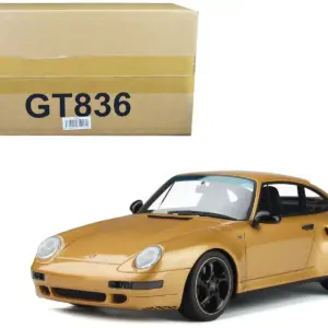 2018 Porsche 911 (993) Turbo S Gold Metallic 1/18 Model Car by GT Spirit 4