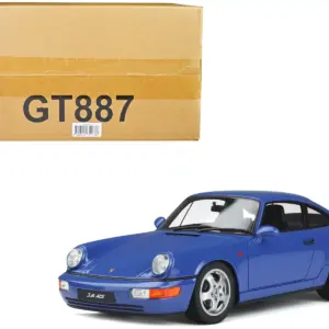 1992 Porsche 964 RS Blue 1/18 Model Car by GT Spirit 4