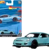 Porsche 911 GT3 RS Light Blue with Black Stripes “Deutschland Design” Series Diecast Model Car by Hot Wheels