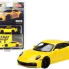 Porsche 911 (992) Carrera 4S Racing Yellow Limited Edition to 3000 pieces Worldwide 1/64 Diecast Model Car by True Scale Miniatures Porsche 911 (992) Carrera 4S Racing Yellow Limited Edition to 3000 pieces Worldwide 1/64 Diecast Model Car by True Scale Miniatures