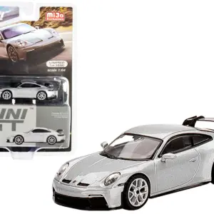 Porsche 911 (992) GT3 GT Silver Metallic Limited Edition to 3600 pieces Worldwide 1/64 Diecast Model Car by True Scale Miniatures 3