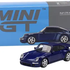 RUF CTR Anniversary Dark Blue Metallic Limited Edition to 3000 pieces Worldwide 1/64 Diecast Model Car by True Scale Miniatures 2