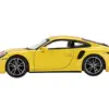Porsche 911 Turbo S Racing Yellow Limited Edition to 1800 pieces Worldwide 1/64 Diecast Model Car by True Scale Miniatures