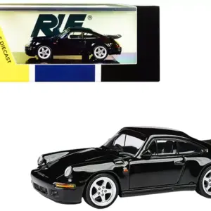 1987 RUF CTR Yellowbird Black 1/64 Diecast Model Car by Paragon