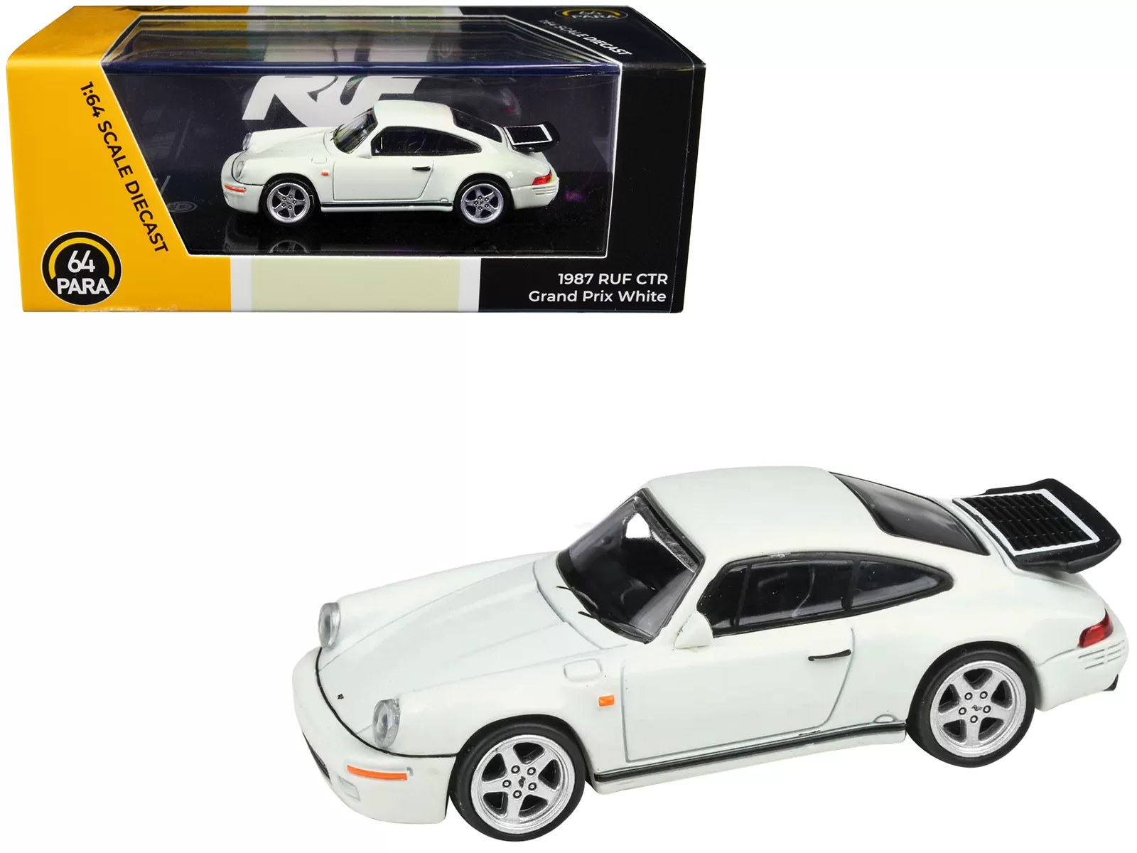 1987 RUF CTR Grand Prix White 1/64 Diecast Model Car by Paragon Models 3