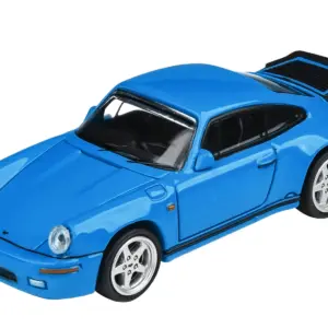 1987 RUF CTR Racing Blue 1/64 Diecast Model Car by Paragon Models 2