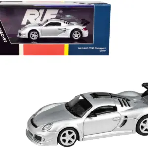 2012 RUF CTR3 Clubsport Silver Metallic 1/64 Diecast Model Car by Paragon Models 3