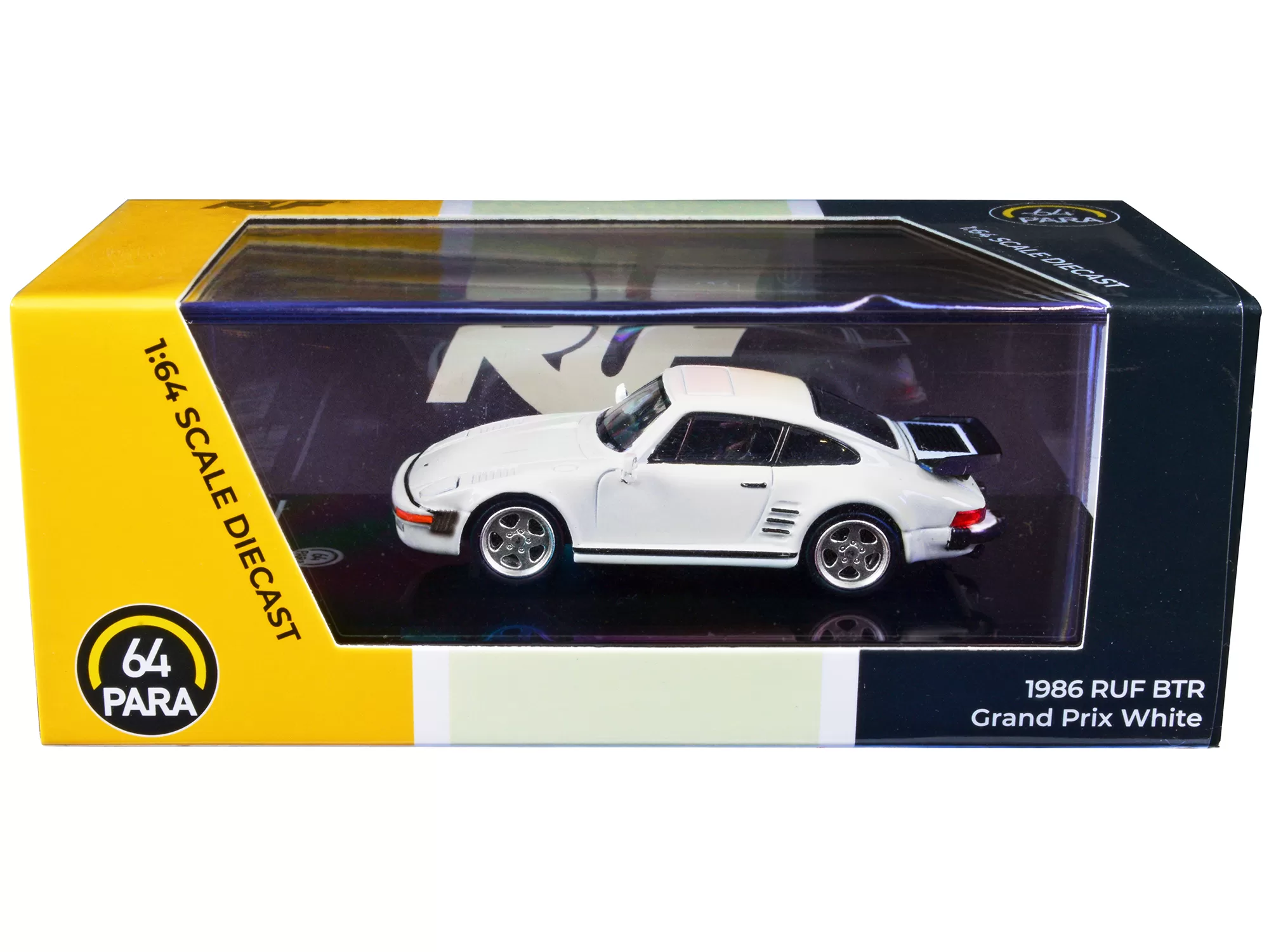 1986 RUF BTR Grand Prix White 1/64 Diecast Model Car by Paragon Models 1