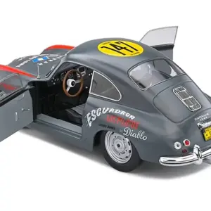 Porsche 356 Pre-A #147 Gray with Graphics "Carrera Panamericana" (1954) "Competition" Series 1/18 Diecast Model Car by Solido 2