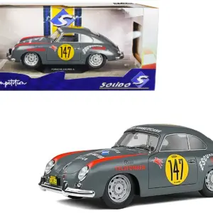 Porsche 356 Pre-A #147 Gray with Graphics 