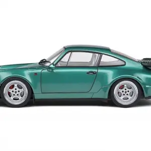 1991 Porsche 911 Turbo Wimbledon Green Metallic 1/18 Diecast Model Car by Solido