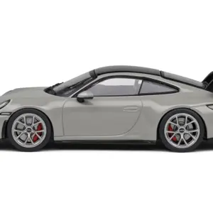 Porsche 911 (992) GT3 Chalk Gray with Black Top 1/43 Diecast Model Car by Solido 4
