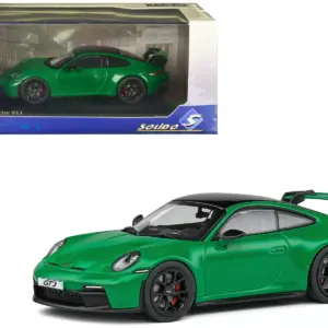 Porsche 911 (992) GT3 Python Green with Black Top 1/43 Diecast Model Car by Solido 4