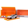 RWB 964 #8 Silver Metallic with Graphics “Ichiban Boshi” with Shipping Container Display Case 1/64 Diecast Model Car by Tarmac Works