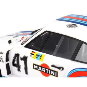 Porsche 935/77 #41 Rolf Stommelen - Manfred Schurti "Martini Racing" "24 Hours of Le Mans" (1977) 1/18 Model Car by Top Speed 2