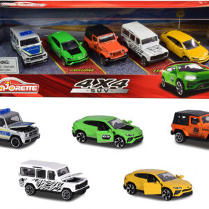 4×4 SUV Giftpack 5 piece Set 1/64 Diecast Model Cars by Majorette