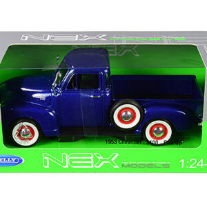 1953 Chevrolet 3100 Pickup Truck Blue 1/24-1/27 Diecast Model Car by Welly