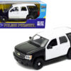 2008 Chevrolet Tahoe Unmarked Police Car Black and White 1/24 Diecast Model Car by Welly 2008 Chevrolet Tahoe Unmarked Police Car Black and White 1/24 Diecast Model Car by Welly