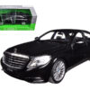 Mercedes Benz S Class with Sunroof Black “NEX Models” 1/24 Diecast Model Car by Welly