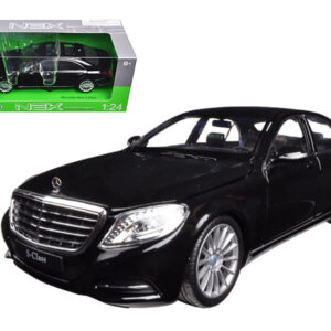 Mercedes Benz S Class with Sunroof Black “NEX Models” 1/24 Diecast Model Car by Welly