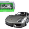 Porsche 918 Spyder Silver Closed Roof 1/24 Diecast Model Car by Welly Porsche 918 Spyder Silver Closed Roof 1/24 Diecast Model Car by Welly