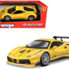 Ferrari 488 Challenge #25 Yellow with Blue Stripes “Ferrari Racing” 1/24 Diecast Model Car by Bburago Ferrari 488 Challenge #25 Yellow with Blue Stripes “Ferrari Racing” 1/24 Diecast Model Car by Bburago