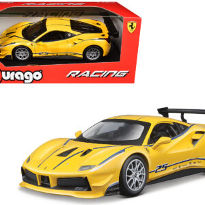 Ferrari 488 Challenge #25 Yellow with Blue Stripes 