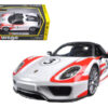Porsche 918 Spyder Weissach #3 White 1/24 Diecast Model Car by Bburago Porsche 918 Spyder Weissach #3 White 1/24 Diecast Model Car by Bburago