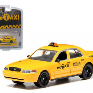 Ford Crown Victoria Yellow “NYC Taxi” (New York City) 1/64 Diecast Model Car by Greenlight