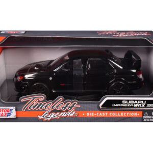 Subaru Impreza WRX STi Black 1/24 Diecast Model Car by Motormax