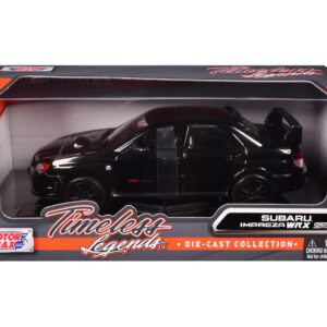 Subaru Impreza WRX STi Black 1/24 Diecast Model Car by Motormax