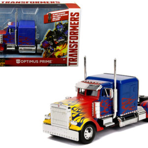 Optimus Prime Truck with Robot on Chassis from “Transformers” Movie “Hollywood Rides” Series  Diecast Model by Jada