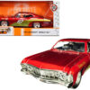 1967 Chevrolet Impala SS #67 “Golden Ruby” Red with Gold Stripes “Bigtime Muscle” 1/24 Diecast Model Car by Jada