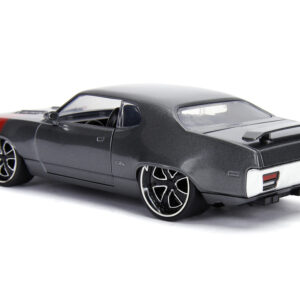 1972 Plymouth GTX 440 Metallic Gray with Red Stripe 