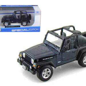 Jeep Wrangler Rubicon Dark Blue 1/27 Diecast Model Car by Maisto Jeep Wrangler Rubicon Dark Blue 1/27 Diecast Model Car by Maisto
