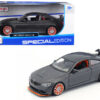 BMW M4 GTS Gray with Carbon Top and Orange Wheels 1/24 Diecast Model Car by Maisto