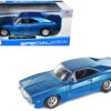 1969 Dodge Charger R/T Hemi Blue 1/25 Diecast Model Car by Maisto 1969 Dodge Charger R/T Hemi Blue 1/25 Diecast Model Car by Maisto