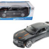 2017 Chevrolet Camaro SS Gray Metallic with Orange Stripes “50th Anniversary” “Special Edition” Series 1/18 Diecast Model Car by Maisto 2017 Chevrolet Camaro SS Gray Metallic with Orange Stripes “50th Anniversary” “Special Edition” Series 1/18 Diecast Model Car by Maisto