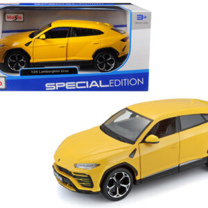 Lamborghini Urus Yellow 1/24 Diecast Model Car by Maisto