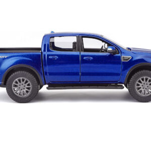 2019 Ford Ranger Lariat Sport Pickup Truck Dark Blue Metallic 1/27 Diecast Model Car by Maisto