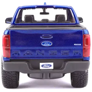 2019 Ford Ranger Lariat Sport Pickup Truck Dark Blue Metallic 1/27 Diecast Model Car by Maisto