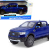 2019 Ford Ranger Lariat Sport Pickup Truck Dark Blue Metallic 1/27 Diecast Model Car by Maisto 2019 Ford Ranger Lariat Sport Pickup Truck Dark Blue Metallic 1/27 Diecast Model Car by Maisto