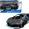 Bugatti Divo Satin Charcoal Gray with Carbon and Blue Accents “Special Edition” 1/24 Diecast Model Car by Maisto Bugatti Divo Satin Charcoal Gray with Carbon and Blue Accents “Special Edition” 1/24 Diecast Model Car by Maisto