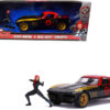 1966 Chevrolet Corvette with Black Widow Diecast Figurine “Avengers” “Marvel” Series 1/24 Diecast Model Car by Jada 1966 Chevrolet Corvette with Black Widow Diecast Figurine “Avengers” “Marvel” Series 1/24 Diecast Model Car by Jada