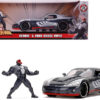 2008 Dodge Viper SRT10 Dark Gray with Venom Diecast Figurine “Spider-Man” “Marvel” Series 1/24 Diecast Model Car by Jada 2008 Dodge Viper SRT10 Dark Gray with Venom Diecast Figurine “Spider-Man” “Marvel” Series 1/24 Diecast Model Car by Jada