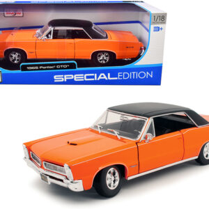 1965 Pontiac GTO Hurst Orange with Black Top and White Stripes 